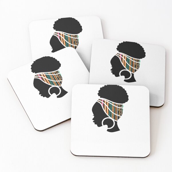 Item preview, Afro Woman with African Pattern, Black History  designed and sold by Logiamerch.