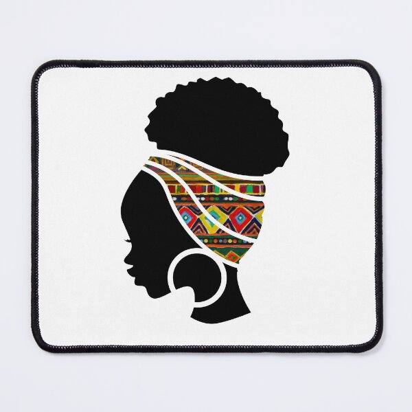 Item preview, Afro Woman with African Pattern, Black History  designed and sold by Logiamerch.