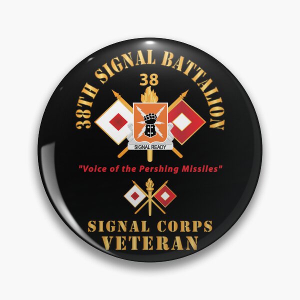 Item preview, Army - 38th Signal Battalion - DUI - US Army w BN Number - Sig Br  - Voice of the Pershing Missiles SVCX 300 designed and sold by Military Insignia Products.