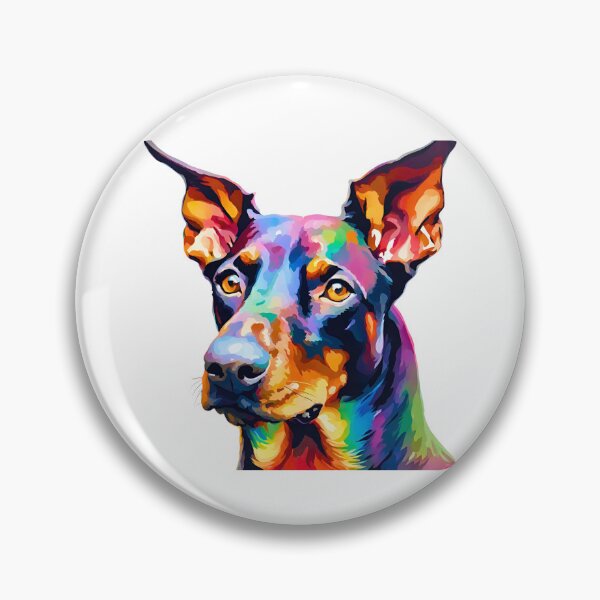 Item preview, Rainbow Doberman Impressionism designed and sold by Fredster1966.