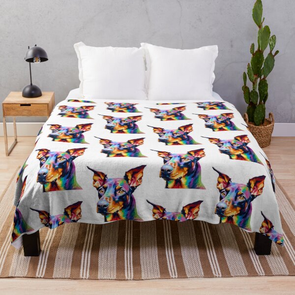 Item preview, Rainbow Doberman Impressionism designed and sold by Fredster1966.