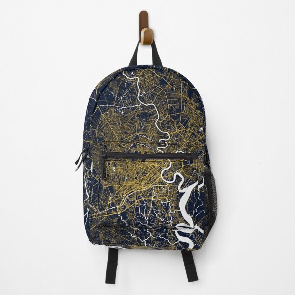Item preview, Ho Chi Minh City Map of Vietnam - Gold Art Deco designed and sold by deMAP.