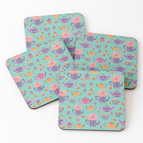 Item preview, vector hand drawn garden tea party elements seamless pattern designed and sold by 137Lanternes.