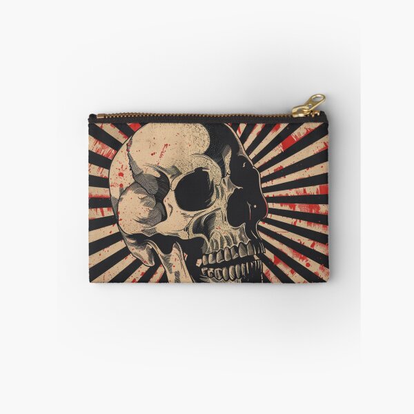 Item preview, Grunge Skull On Vintage Red And Black Background designed and sold by GrinGalore.