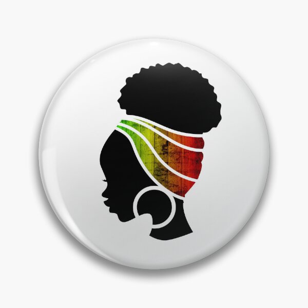 Item preview, Afro Woman with African Rasta Colors, Black History  designed and sold by Logiamerch.