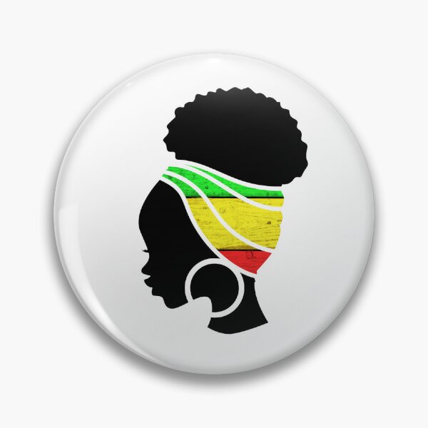 Item preview, Afro Woman with African Rasta Colors, Black History  designed and sold by Logiamerch.