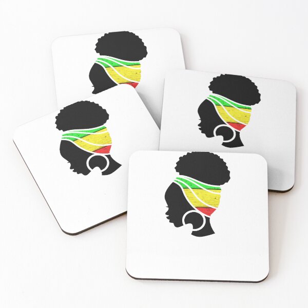 Item preview, Afro Woman with African Rasta Colors, Black History  designed and sold by Logiamerch.