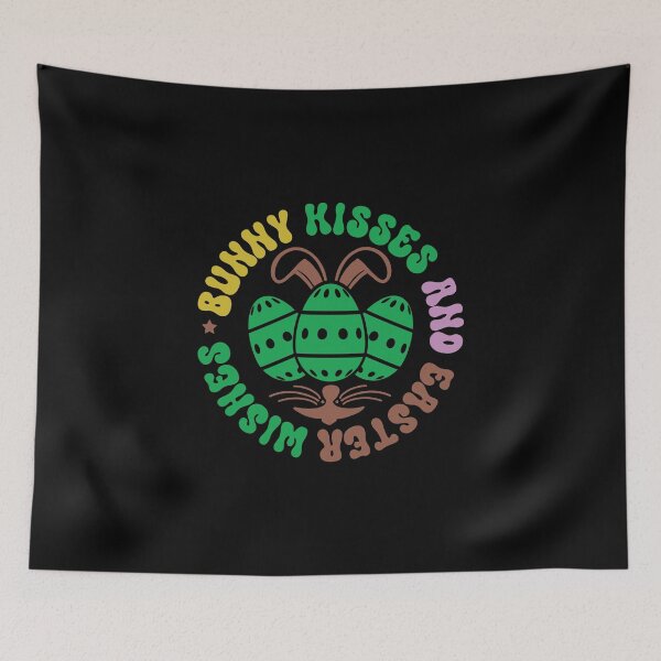 Item preview, Groovy Retro Bunny Kisses And Easter Wishes designed and sold by Merchrise.