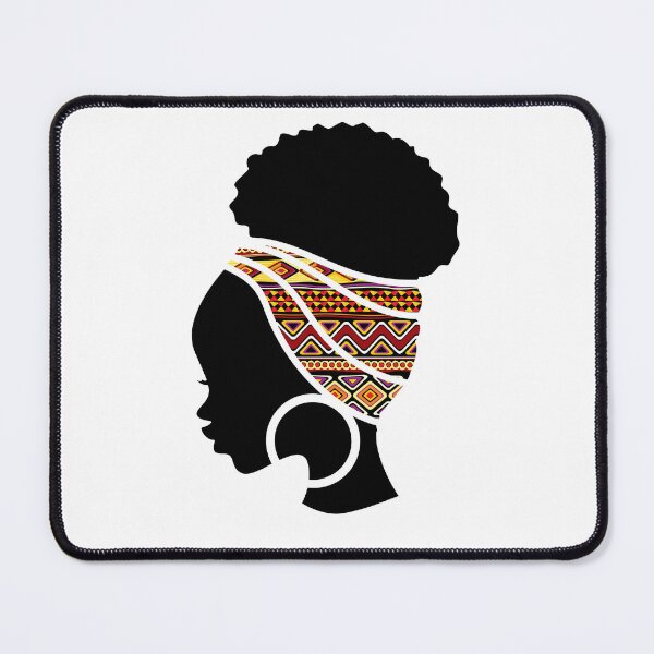 Artikelvorschau, Afro-Frau mit afrikanischem Muster, schwarze Geschichte entworfen und verkauft von Logiamerch.