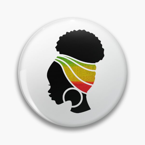 Item preview, Afro Woman with African Rasta Colors, Black History  designed and sold by Logiamerch.