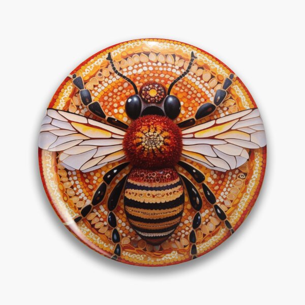 Item preview, Aboriginal Inspired Dot Art - Harvester Gold Nectar Collector designed and sold by GrinGalore.