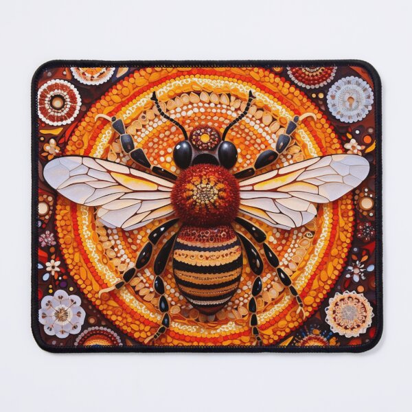 Item preview, Aboriginal Inspired Dot Art - Harvester Gold Nectar Collector designed and sold by GrinGalore.
