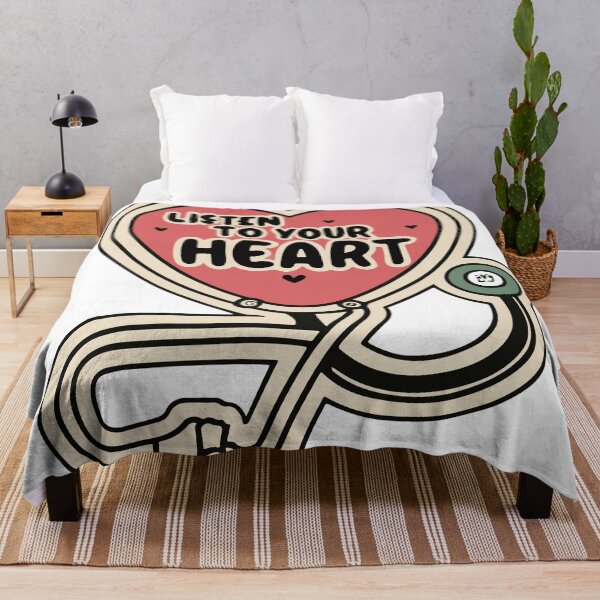 Item preview, Vintage Stethoscope Heart - Listen to Your Heart Graphic designed and sold by NiftyWrx.