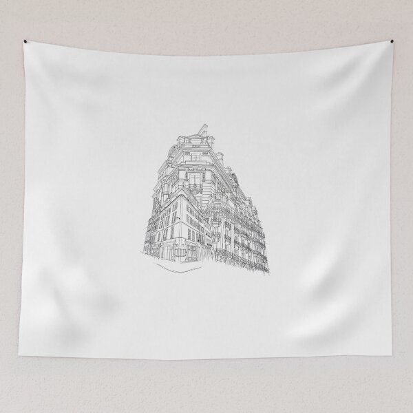 Item preview, Paris buildings line art designed and sold by matttrea.