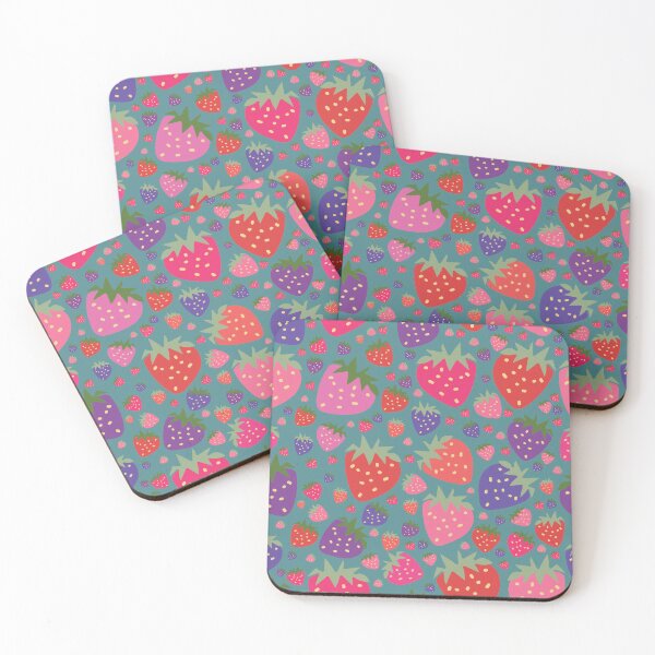 Item preview, vector hand drawn strawberries, seamless pattern designed and sold by 137Lanternes.