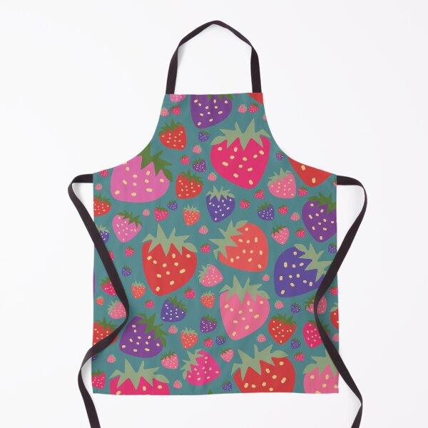 Aperçu de l'œuvre vector hand drawn strawberries, seamless pattern créée et vendue par 137Lanternes.