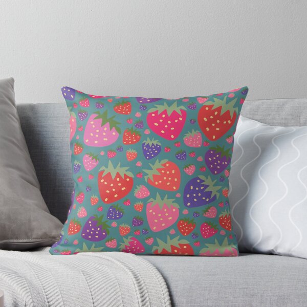 Item preview, vector hand drawn strawberries, seamless pattern designed and sold by 137Lanternes.