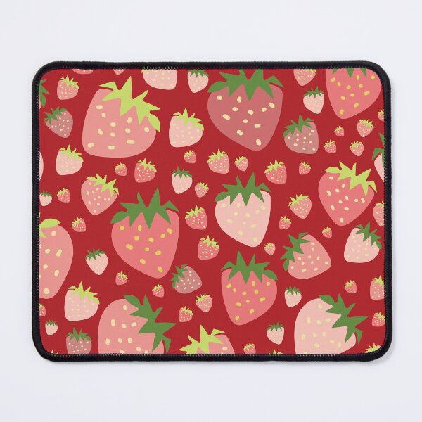 Item preview, vector hand drawn strawberries, seamless pattern designed and sold by 137Lanternes.
