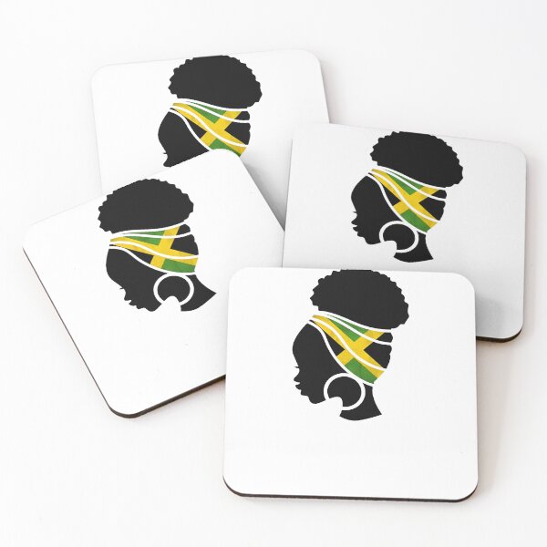 Item preview, Afro Woman with Jamaican Flag, Black History  designed and sold by Logiamerch.