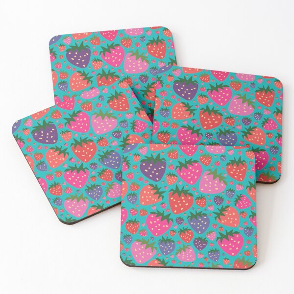 Item preview, vector hand drawn strawberries, seamless pattern designed and sold by 137Lanternes.