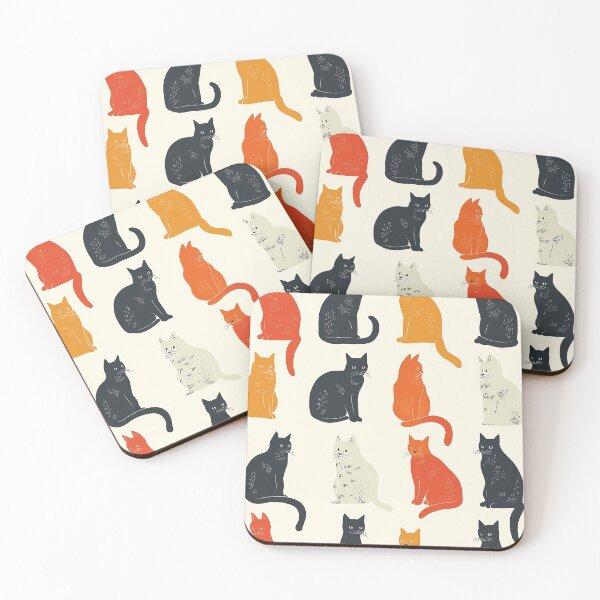 Item preview, Cats on a Page Ginger Black and White designed and sold by NikkofTime.