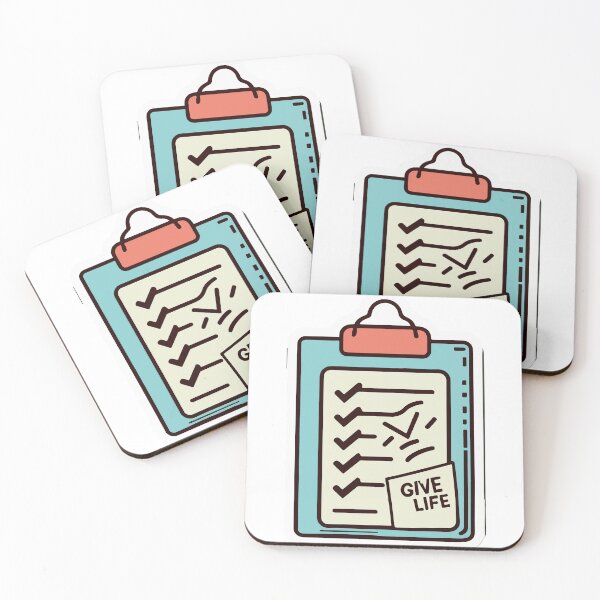 Item preview, Give Life Checklist Clipboard Design designed and sold by NiftyWrx.