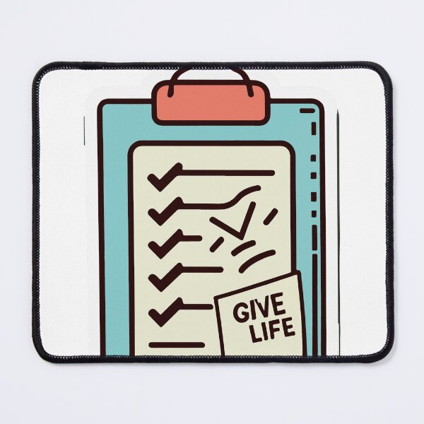 Item preview, Give Life Checklist Clipboard Design designed and sold by NiftyWrx.
