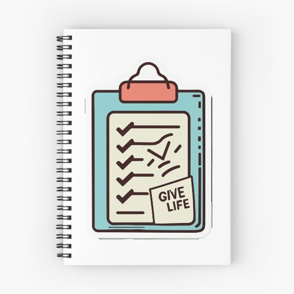 Item preview, Give Life Checklist Clipboard Design designed and sold by NiftyWrx.