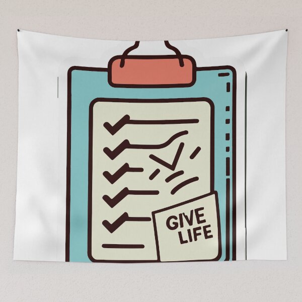 Item preview, Give Life Checklist Clipboard Design designed and sold by NiftyWrx.