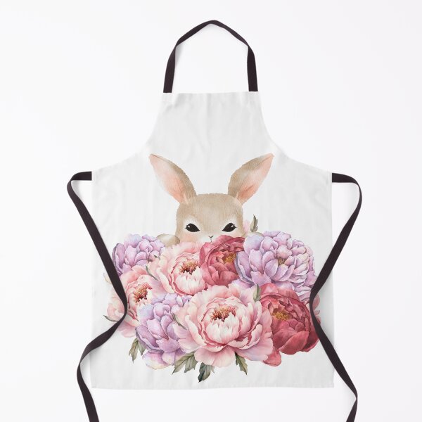 Item preview,  little easter bunny hiding / peonies  designed and sold by coloursforkids.
