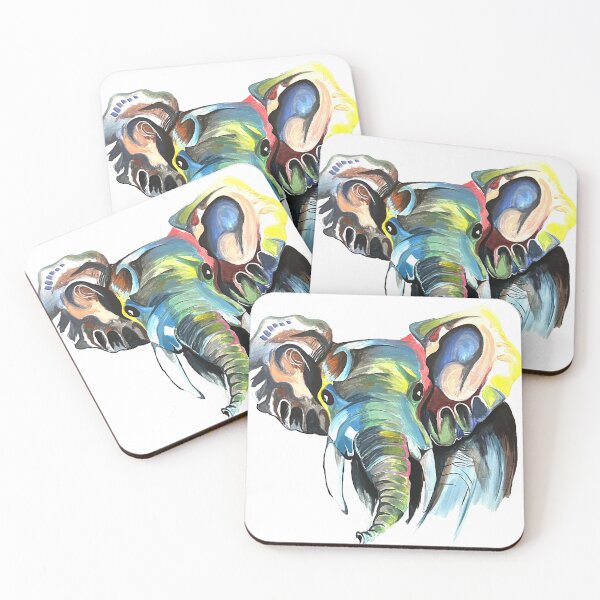 Item preview, Colourful elephant designed and sold by matttrea.