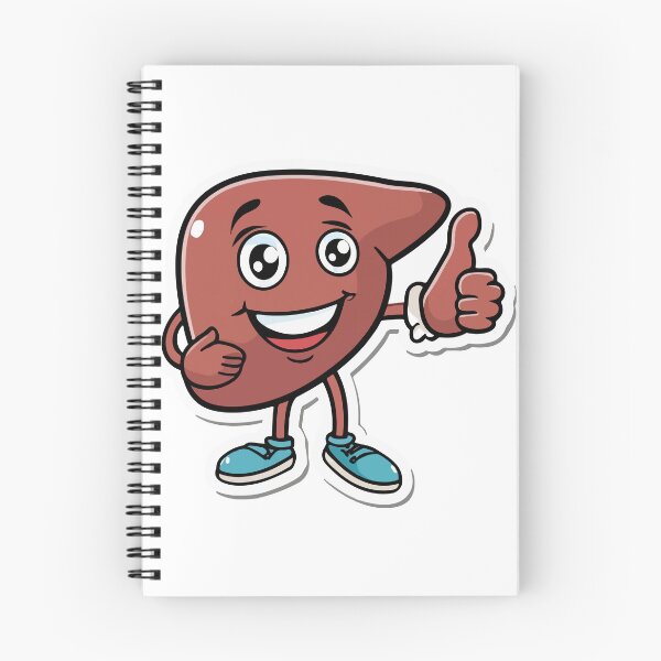 Item preview, Happy Liver Cartoon - Organ Transplant Support designed and sold by NiftyWrx.