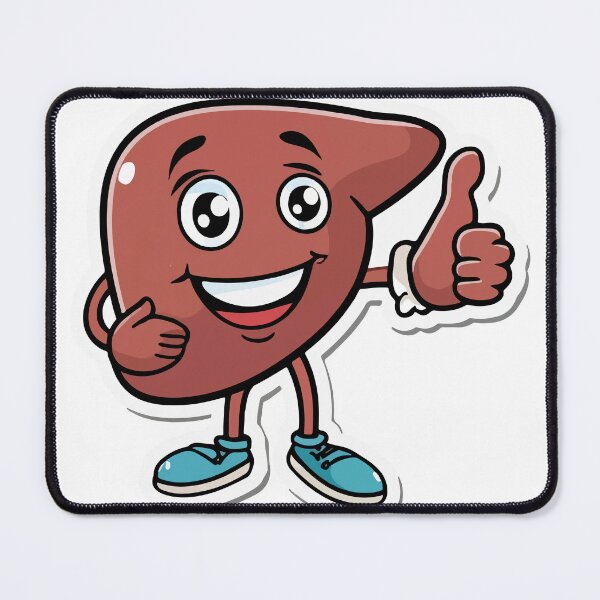 Item preview, Happy Liver Cartoon - Organ Transplant Support designed and sold by NiftyWrx.