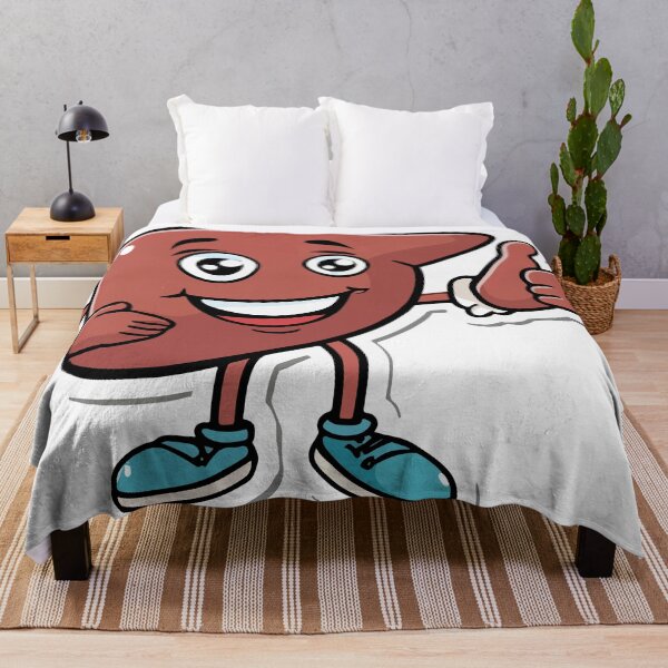 Item preview, Happy Liver Cartoon - Organ Transplant Support designed and sold by NiftyWrx.