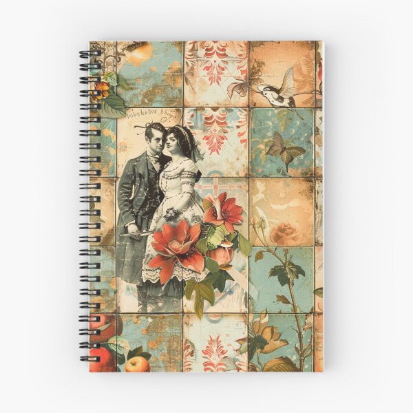 Item preview, Vintage Chabby Mosaics Tile Birds Fruits designed and sold by GrinGalore.
