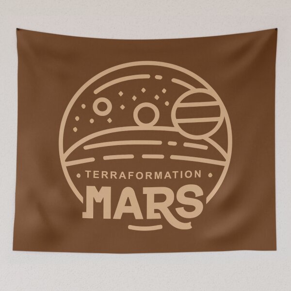 Item preview, Mars Terraformation Mission: Emblematic Circle in Brown and Cream designed and sold by SplashTastic.