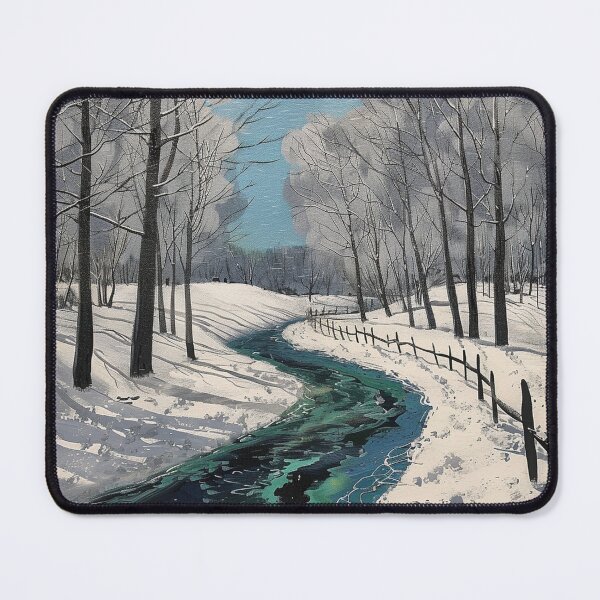 Item preview, Snow Covered The River designed and sold by Michealfashion.