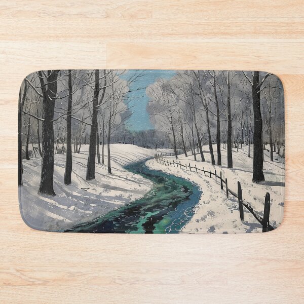 Item preview, Snow Covered The River designed and sold by Michealfashion.