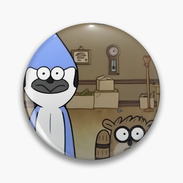Item preview, Mordecai and Rigby designed and sold by Mossandfauna.