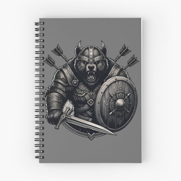 Item preview, Goth Norse Mythology Viking Warrior Bear Berserker designed and sold by TomFrontierArt.