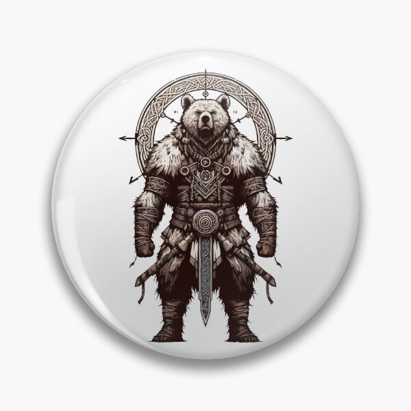 Item preview, Norse Mythology Viking Warrior Bear Berserker designed and sold by TomFrontierArt.