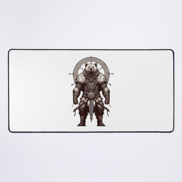 Item preview, Norse Mythology Viking Warrior Bear Berserker designed and sold by TomFrontierArt.