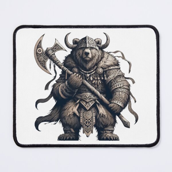 Item preview, Norse Mythology Viking Warrior Bear Berserker designed and sold by TomFrontierArt.