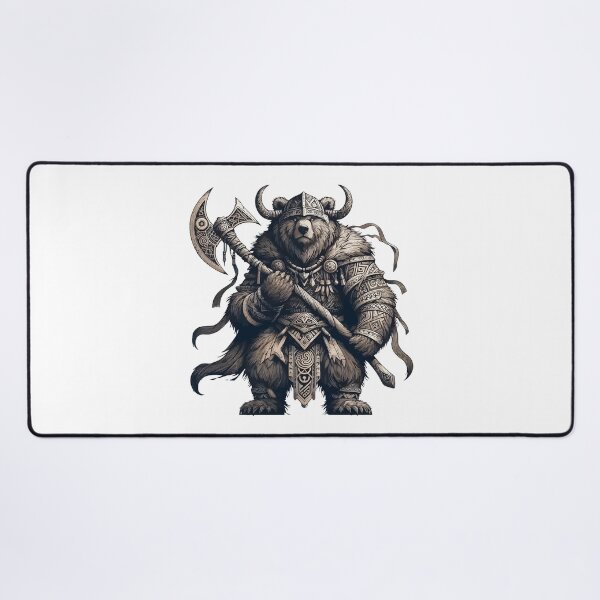Item preview, Norse Mythology Viking Warrior Bear Berserker designed and sold by TomFrontierArt.