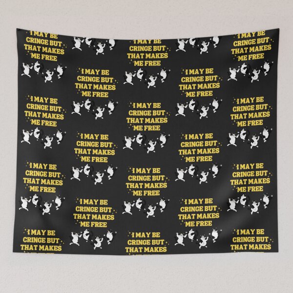 Item preview, I May Be Cringe But That Makes Me Free T-Shirt and Sticker designed and sold by DiverseDazzle.