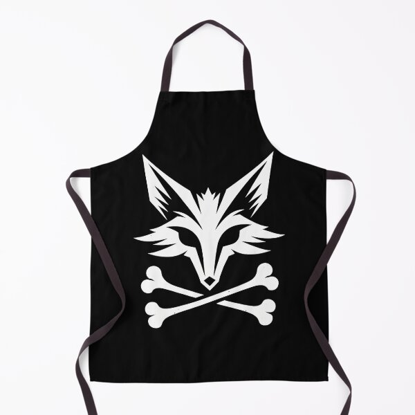 Item preview, Jolly Roger pirate flag fox skull crossbones designed and sold by TaevasDesign.