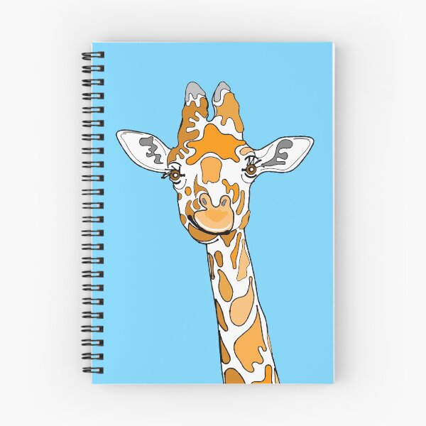 Item preview, Giraffe Portrait On Blue designed and sold by Adam Regester.