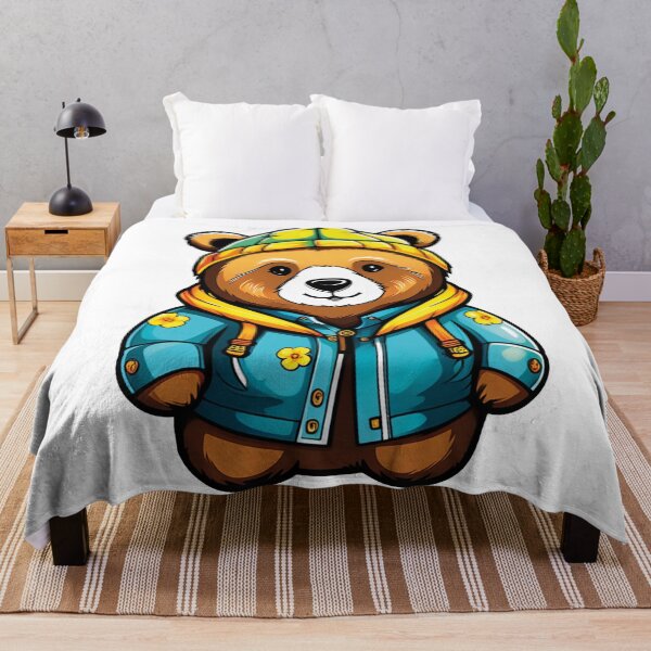 Item preview, Little bear in a colorful outfit designed and sold by Ink-Kreativ.