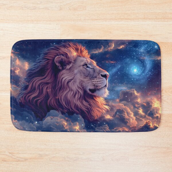 Item preview, Majestic Galaxy Lion Space Art - Vivid Celestial Lion Illustration designed and sold by Parkerzz.
