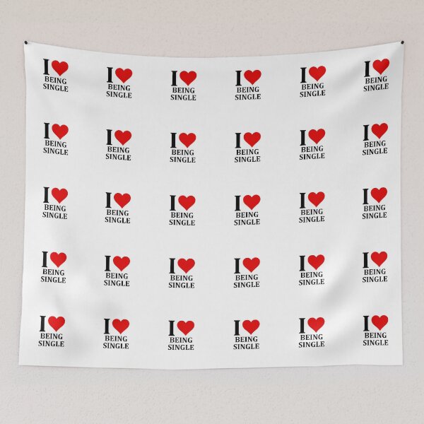Item preview, I love being single designed and sold by muchhappier.